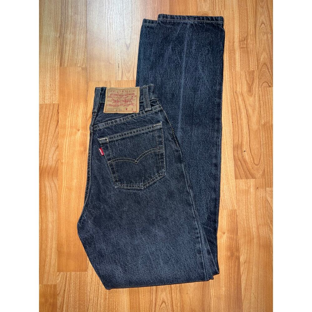Youth Vintage Levi 501 Jeans Bottoms 26501 6158 Levi's Strauss USA made VTG 4